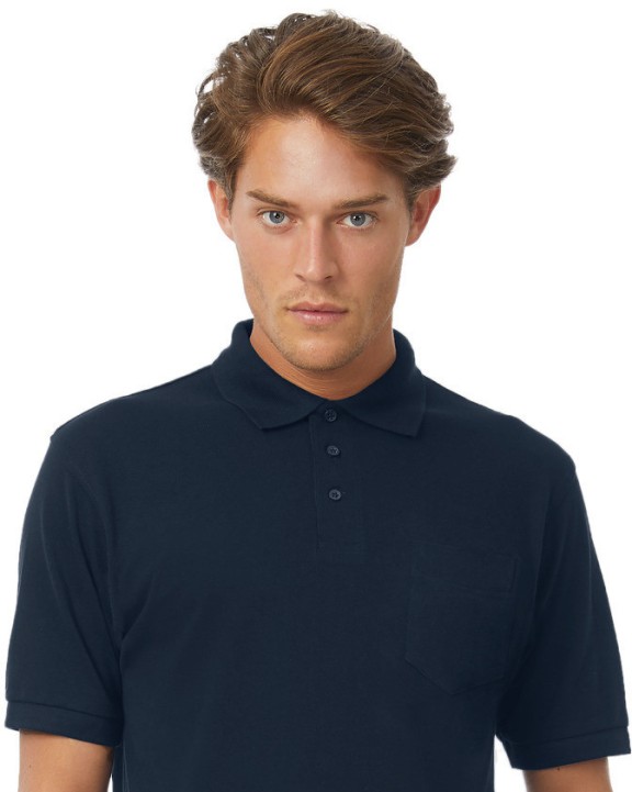 Poloshirt B&C Safran Pocket Polo Shirt voor bedrukking &amp; borduring