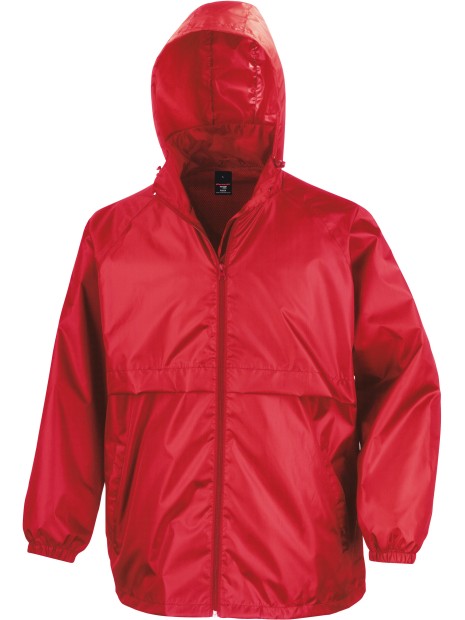 RESULT Coupe-vent doublé filet rouge personnalisable