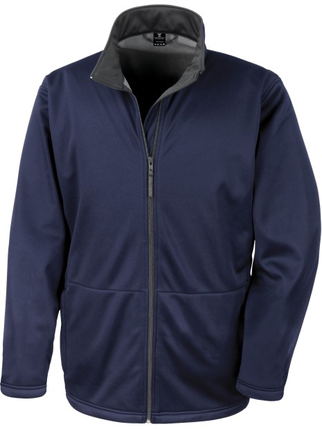 RESULT Veste softshell bleu marine personnalisable