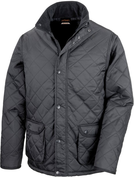 RESULT Veste Cheltenham noir personnalisable
