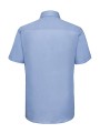 Chemises à personnaliser RUSSELL MEN'S SHORT SLEEVE TAILORED OXFORD SHIRT bleu oxford