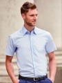 Chemises à personnaliser RUSSELL MEN'S SHORT SLEEVE TAILORED OXFORD SHIRT 
