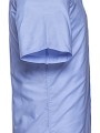 Chemises à personnaliser RUSSELL Chemise oxford cintrée manches courtes homme bleu oxford