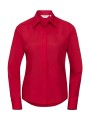 RUSSELL Ladies' LS Fitted Poplin Shirt rouge classique personnalisable