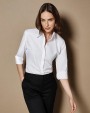 KUSTOM KIT Women's Tailored Fit Continental Blouse 3/4 Sleeve Hemd personalisierbar
