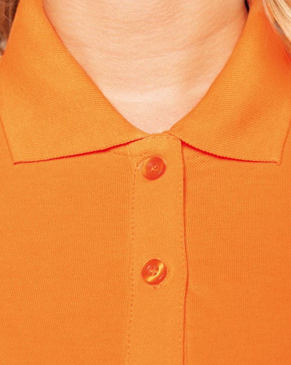 KARIBAN Damen Piqué Poloshirt Kurzarm Poloshirt personalisierbar