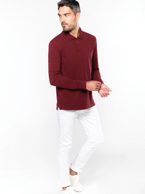 Polos à personnaliser KARIBAN Polo manches longues homme 