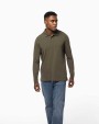 KARIBAN Herren Langarm Poloshirt Poloshirt personalisierbar