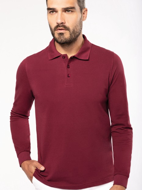Polos à personnaliser KARIBAN Polo manches longues homme 