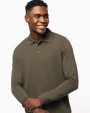 KARIBAN Herren Langarm Poloshirt Poloshirt personalisierbar
