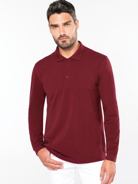 Polos à personnaliser KARIBAN Polo manches longues homme 