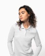 KARIBAN Damen Piqué Poloshirt Langarm Poloshirt personalisierbar