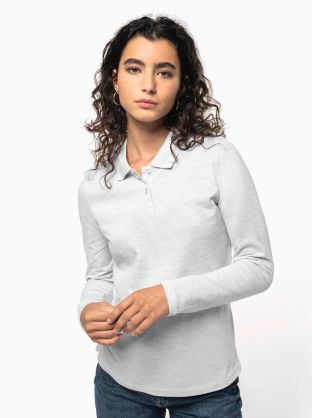 Polo manches longues femme