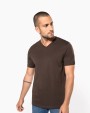 KARIBAN Men's short-sleeved V-neck T-shirt T-Shirt personalisierbar