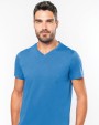 KARIBAN Men's short-sleeved V-neck T-shirt T-Shirt personalisierbar