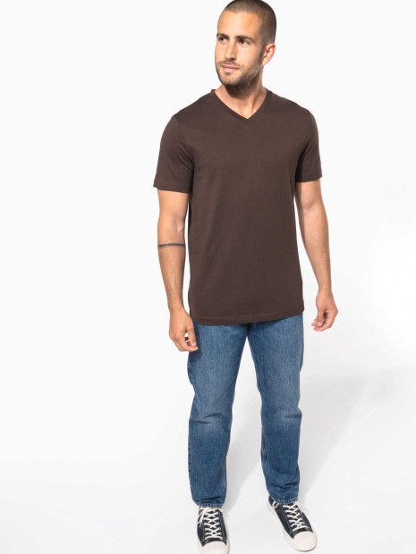T-Shirts à personnaliser KARIBAN T-shirt col V manches courtes 