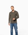 T-shirt personnalisable KARIBAN T-shirt col V manches longues