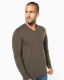 T-shirt personnalisable KARIBAN T-shirt col V manches longues
