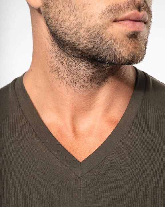 T-shirt personnalisable KARIBAN T-shirt col V manches longues