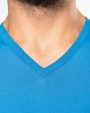 KARIBAN Men''s long-sleeved V-neck T-shirt T-Shirt personalisierbar