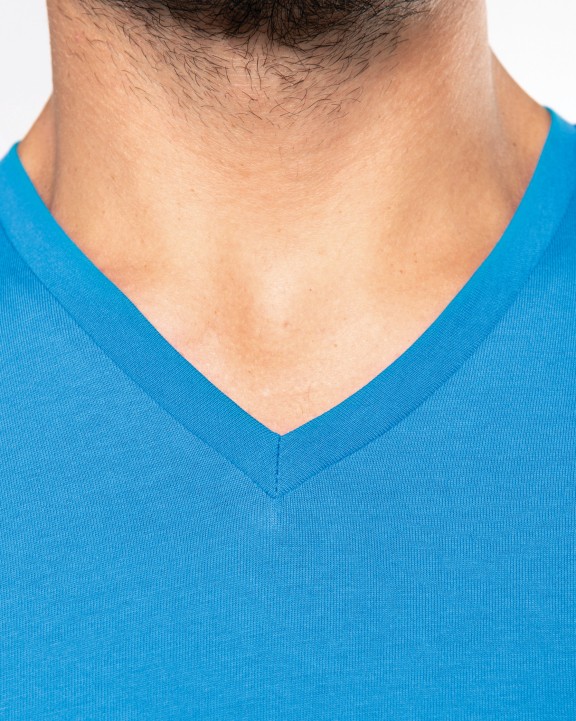 T-shirt KARIBAN T-shirt V-hals lange mouwen voor bedrukking &amp; borduring