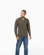 T-shirt personnalisable KARIBAN T-shirt col V manches longues
