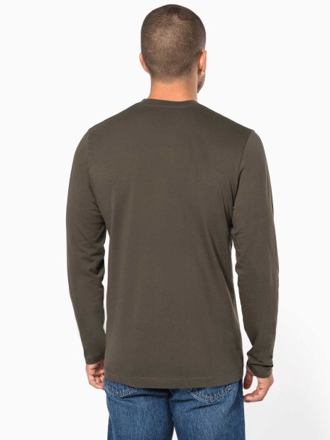 T-Shirts à personnaliser KARIBAN T-shirt col V manches longues homme 