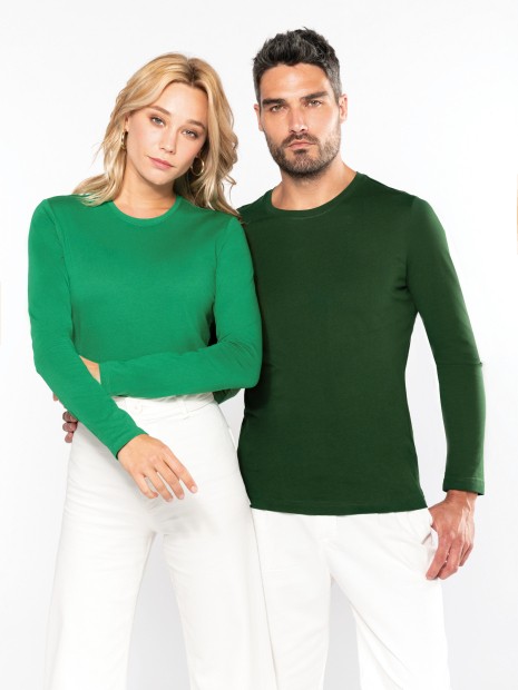 T-Shirts à personnaliser KARIBAN T-shirt col rond manches longues homme 