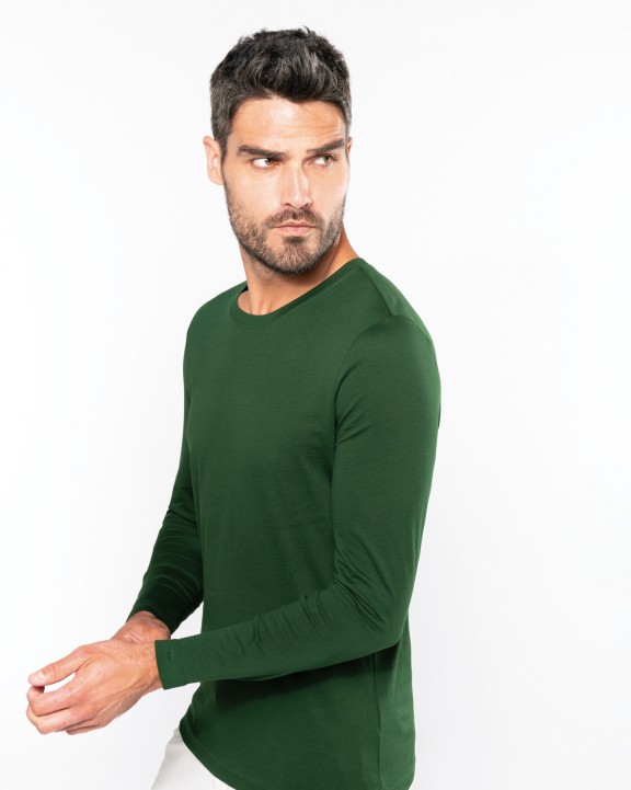 T-shirt personnalisable KARIBAN T-shirt col rond manches longues homme