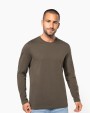 KARIBAN Men''s long-sleeved crew neck T-shirt T-Shirt personalisierbar