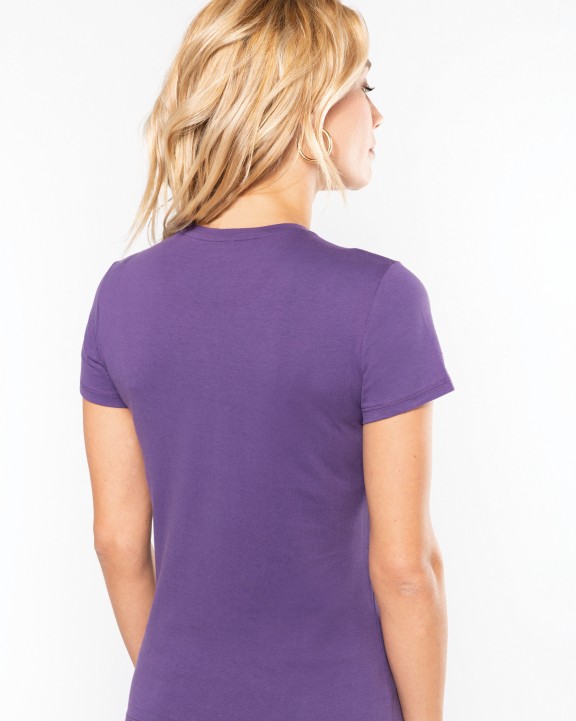 T-shirt KARIBAN Dames t-shirt ronde hals korte mouwen voor bedrukking &amp; borduring