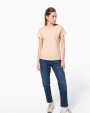 T-shirt KARIBAN Dames t-shirt ronde hals korte mouwen voor bedrukking &amp; borduring