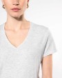 T-shirt personnalisable KARIBAN T-shirt col V manches courtes femme