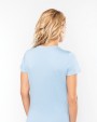 KARIBAN Ladies'' short-sleeved V-neck T-shirt T-Shirt personalisierbar