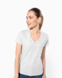 T-shirt personnalisable KARIBAN T-shirt col V manches courtes femme