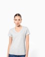 T-shirt personnalisable KARIBAN T-shirt col V manches courtes femme