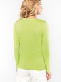 T-Shirts à personnaliser KARIBAN T-shirt col V manches longues femme 