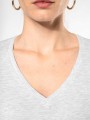 T-Shirts à personnaliser KARIBAN T-shirt col V manches longues femme 