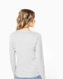 T-shirt personnalisable KARIBAN T-shirt col rond manches longues femme