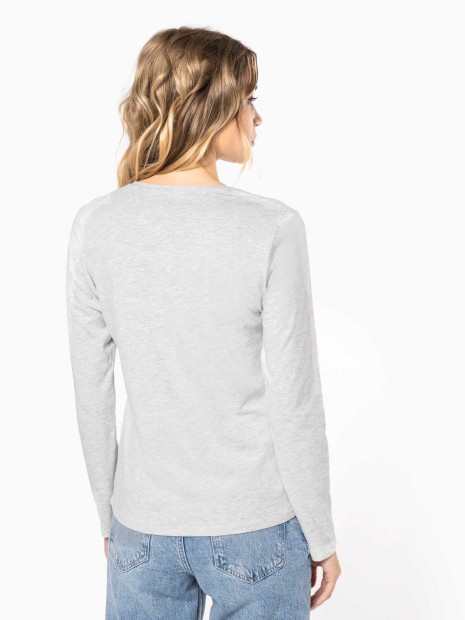 T-Shirts à personnaliser KARIBAN T-shirt col rond manches longues femme 