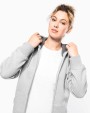 KARIBAN Kapuzensweatshirt mit Reißverschluss Sweatshirt personalisierbar