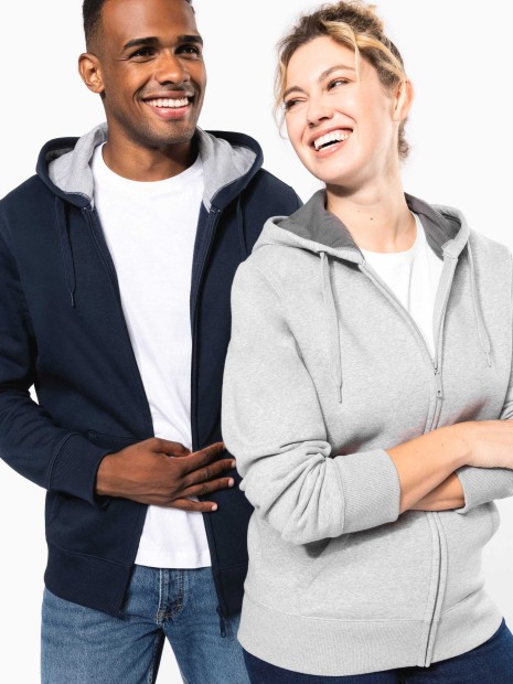 Sweat-shirts à personnaliser KARIBAN Sweat-shirt zippé capuche unisexe 