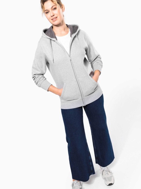 Sweat-shirts à personnaliser KARIBAN Sweat-shirt zippé capuche unisexe 