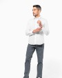Hemd KARIBAN Heren stretch overhemd lange mouwen voor bedrukking &amp; borduring