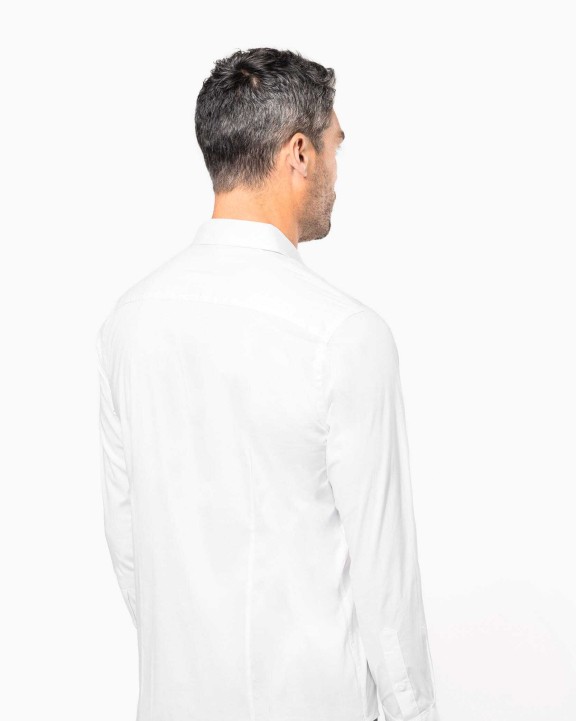KARIBAN Herren Stretchhemd Langarm Hemd personalisierbar