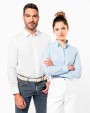 Hemd KARIBAN Heren stretch overhemd lange mouwen voor bedrukking &amp; borduring