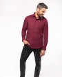 Chemise personnalisable KARIBAN Chemise coton / élasthanne manches longues homme