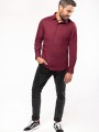 Chemises à personnaliser KARIBAN Chemise coton / élasthanne manches longues homme 