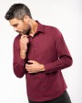 Chemise personnalisable KARIBAN Chemise coton / élasthanne manches longues homme