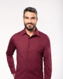 Chemise personnalisable KARIBAN Chemise coton / élasthanne manches longues homme